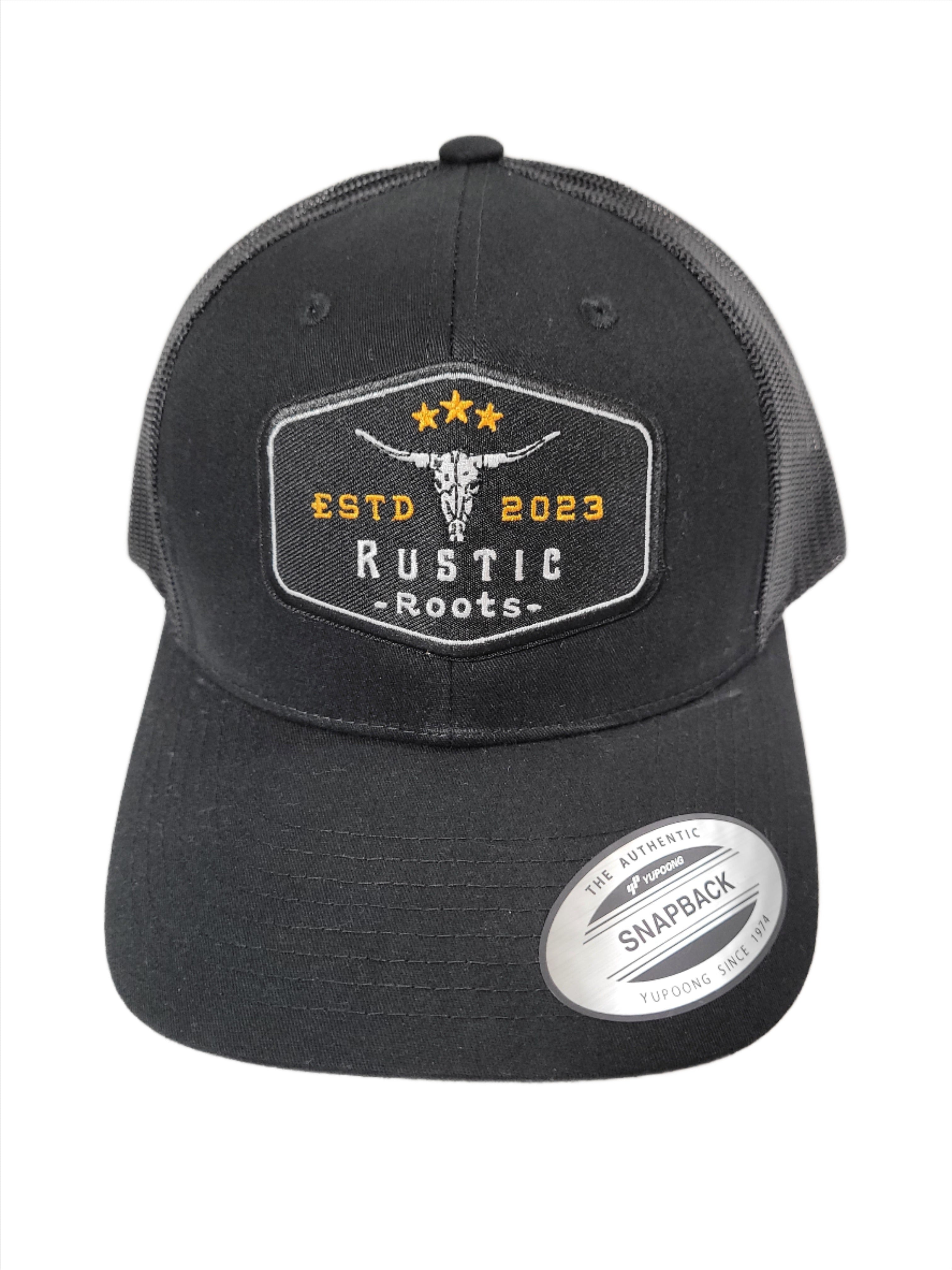 Rustic Roots Black Trucker Hat