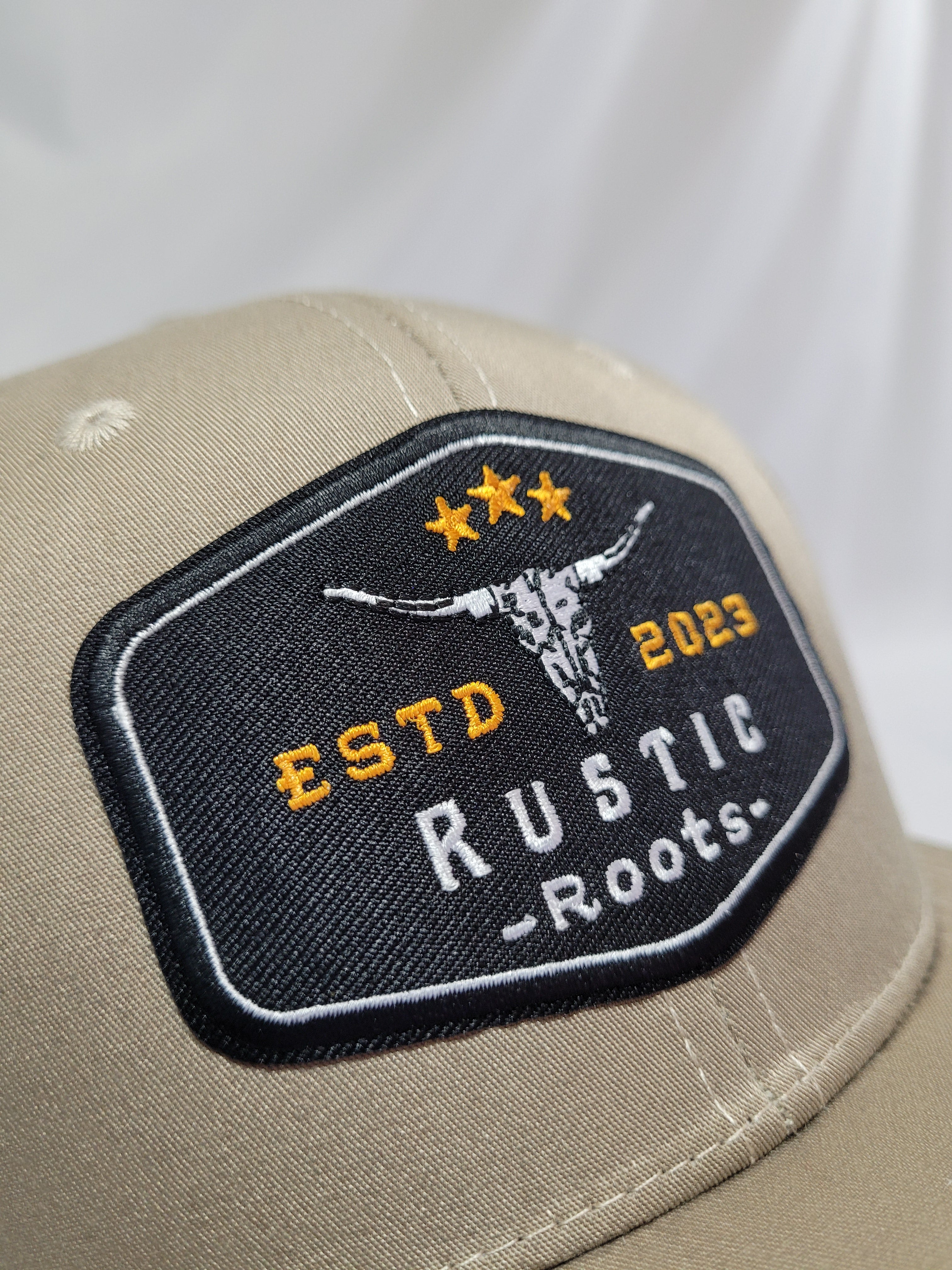 Rustic Roots Tan Trucker Hats