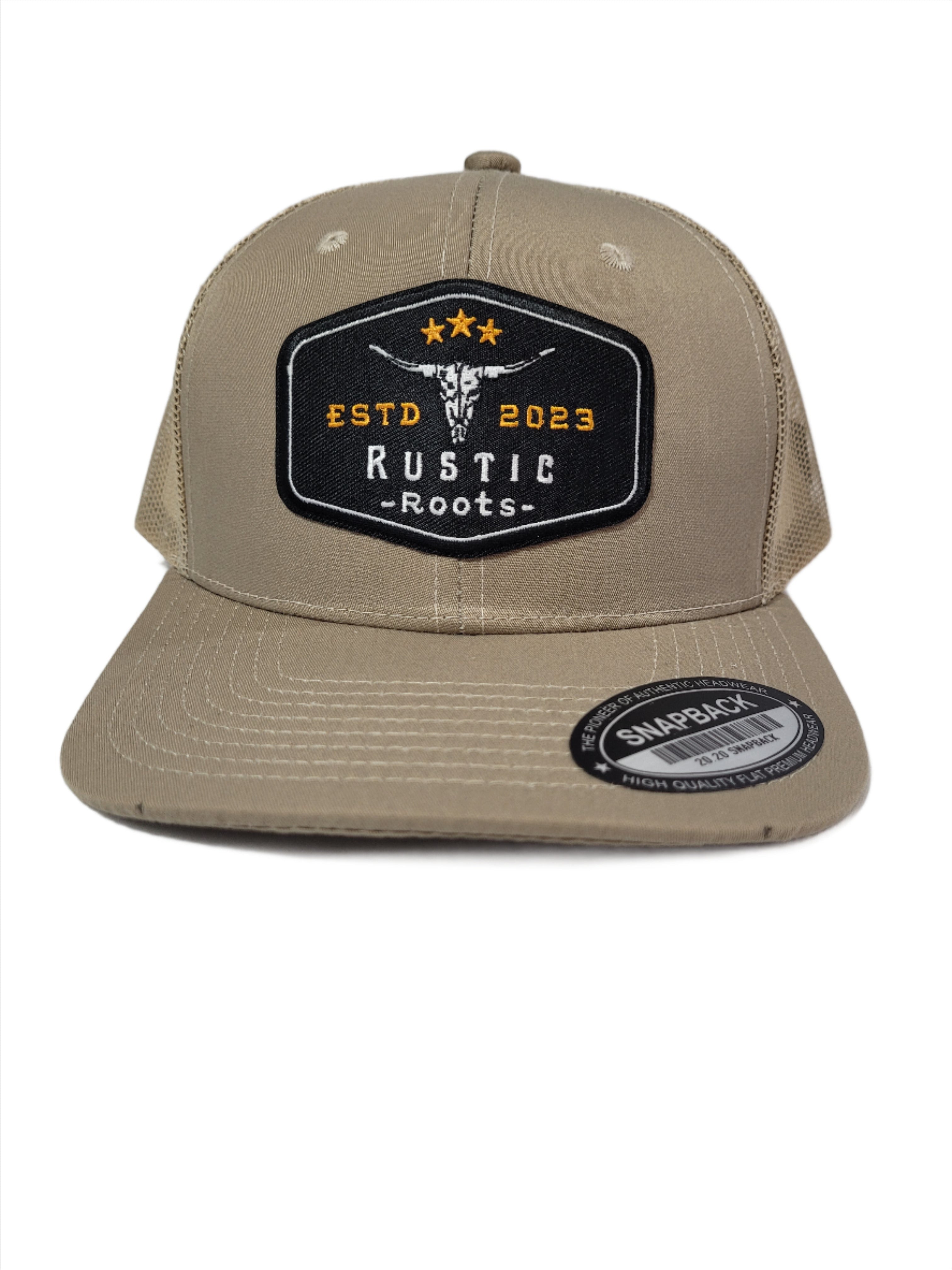 Rustic Roots Tan Trucker Hats