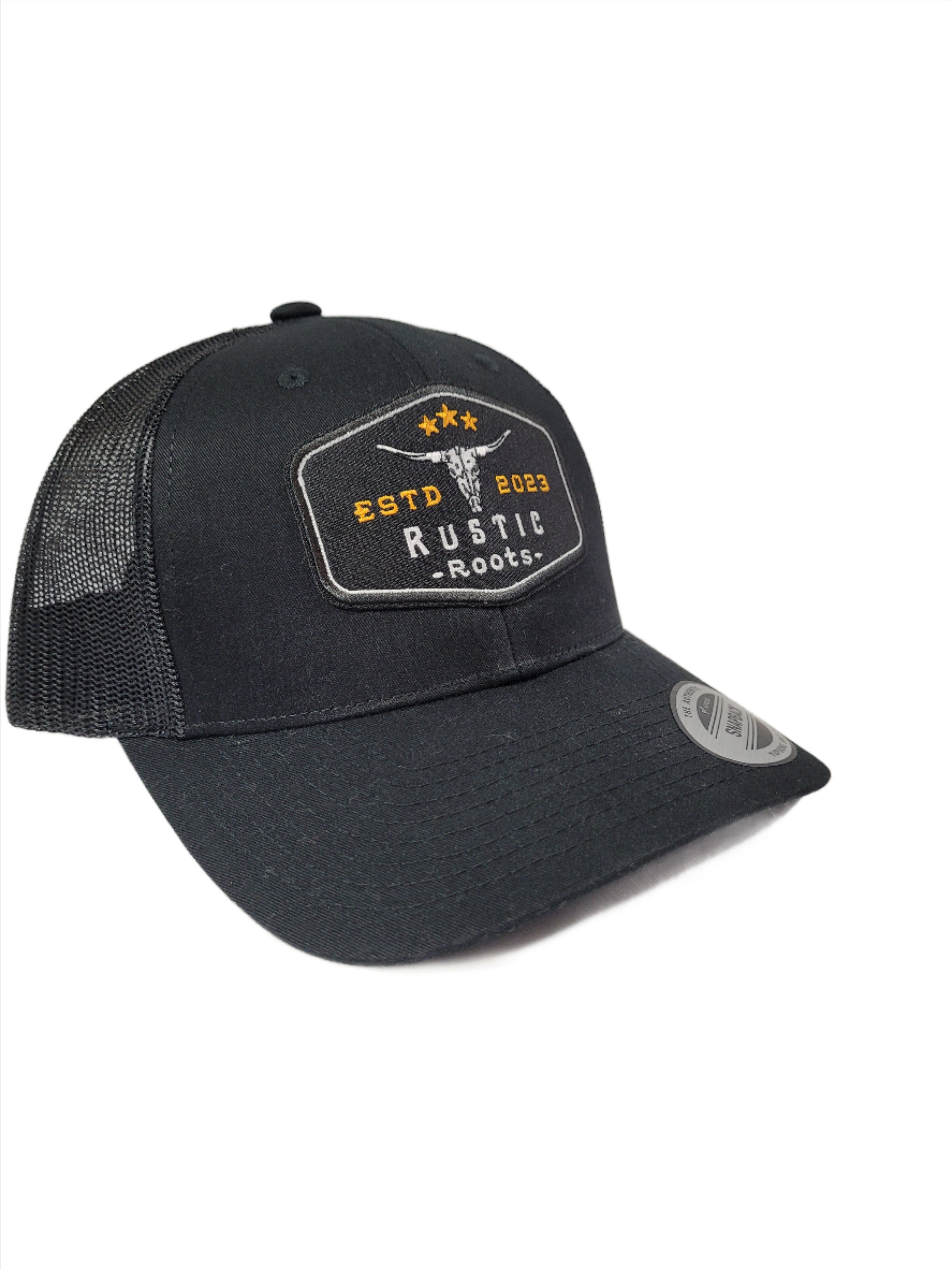 Rustic Roots Black Trucker Hat