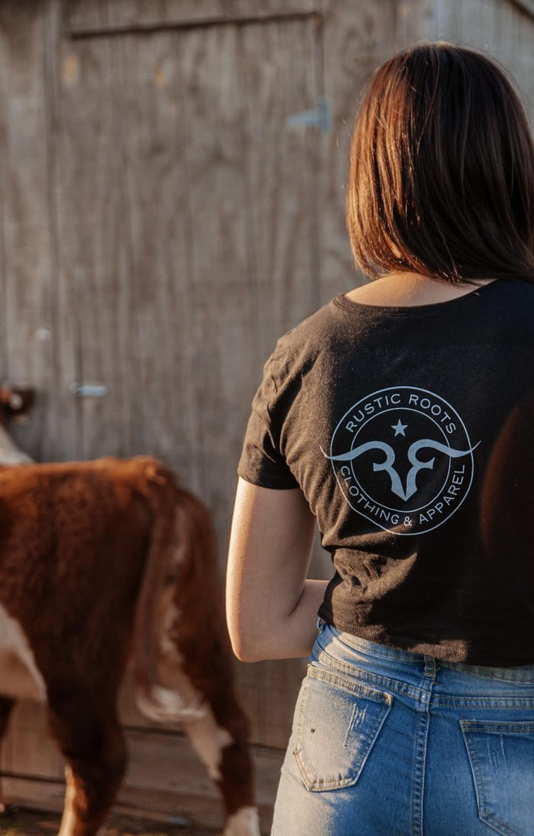 Woman's Rustic Roots Clothing and Apparel - Crop Top